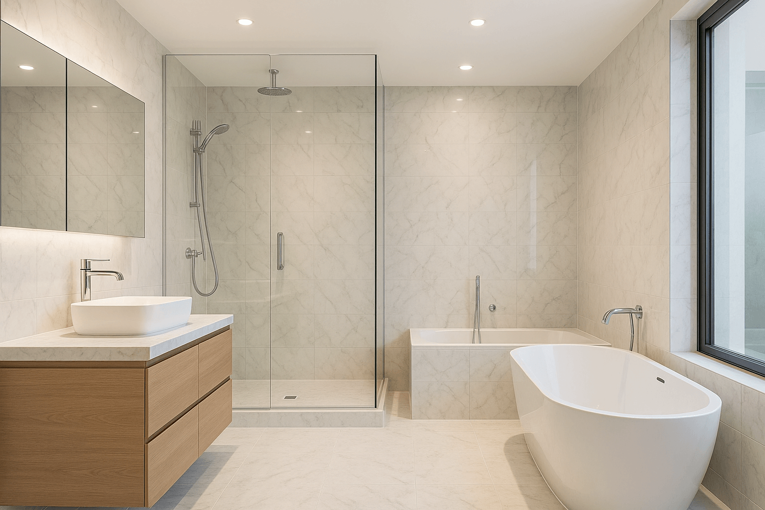 Rénovation salle de bain moderne Montpellier